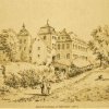 Schloss Heitersheim, Ansicht von Südwesten, 1876.
